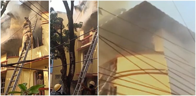 গড়িয়ায় স্পিকার কারখানায় ভয়াবহ অগ্নিকাণ্ড, আতঙ্ক এলাকায়