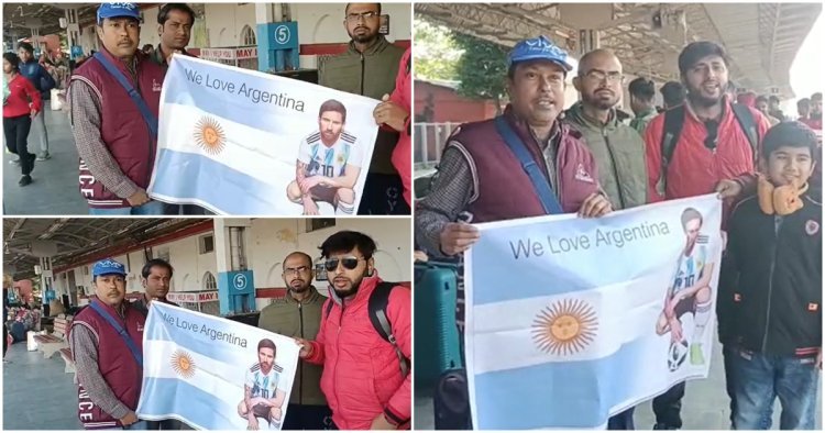 ফুটবলের মহাযুদ্ধের শেষদিন,  মেসির হাতে কাপ দেখতে কালীপুজোর আয়োজন ভক্তদের