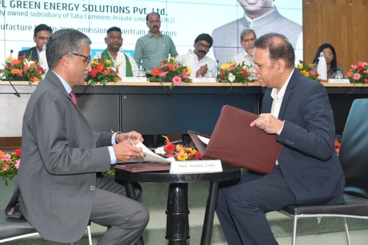 TCPL Green Energy Solution Pvt. Ltd और झारखंड सरकार के बीच हाइड्रोजन इंजन निर्माण को लेकर हुआ MOU