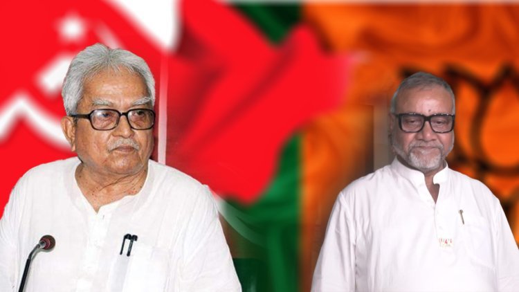 হঠাৎই আলিমুদ্দিনে কলকাতা উত্তরের বিজেপি প্রার্থী তাপস রায়,  সৌজন্য সাক্ষাতে বিমান বসুর থেকে নিলেন আশির্বাদ