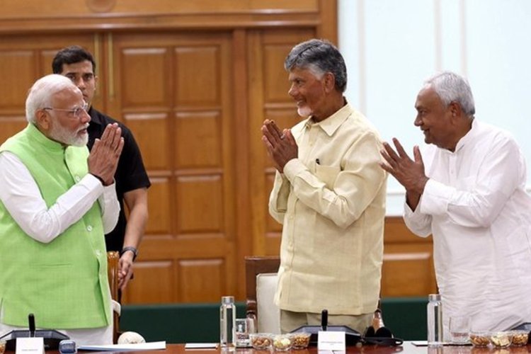 ম্যাজিক ফিগারে ঘাটতি BJP-র, তৃতীয়বার মসনদে বসতে নায়ডু-নীতীশ মুখাপেক্ষি মোদি