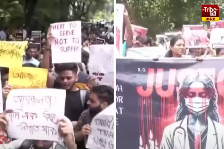 RG Kar Protest: অধরা ন্যায় বিচার, আরজি কর কাণ্ডের প্রতিবাদে স্বাস্থ্য ভবন ঘেরাও চিকিৎসকদের