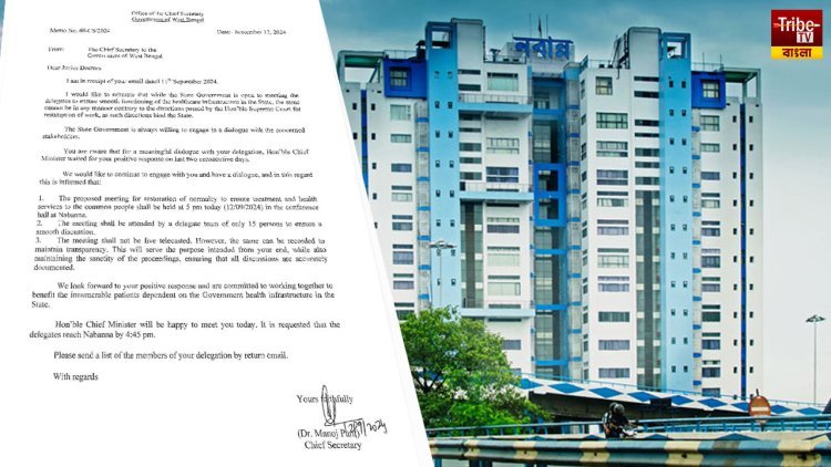আন্দোলনকারীদের ফের আলোচনার ডাক মুখ্যসচিবের, লাইভ সম্প্রচারের শর্ত মানল না নবান্ন